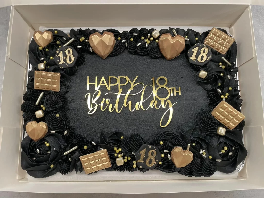 18th Birthday Cake Traybake