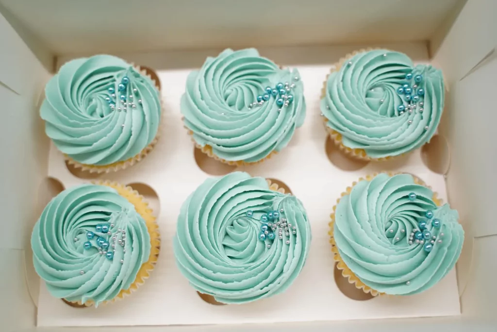 Pretty Blue Cupcakes