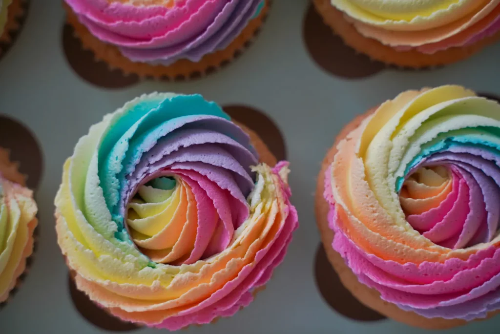 Rainbow Cupcakes